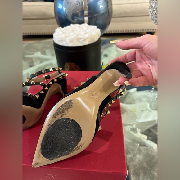 Authentic Valentino Garavani Rockstud in black suede and leather - Picture 7 of 12